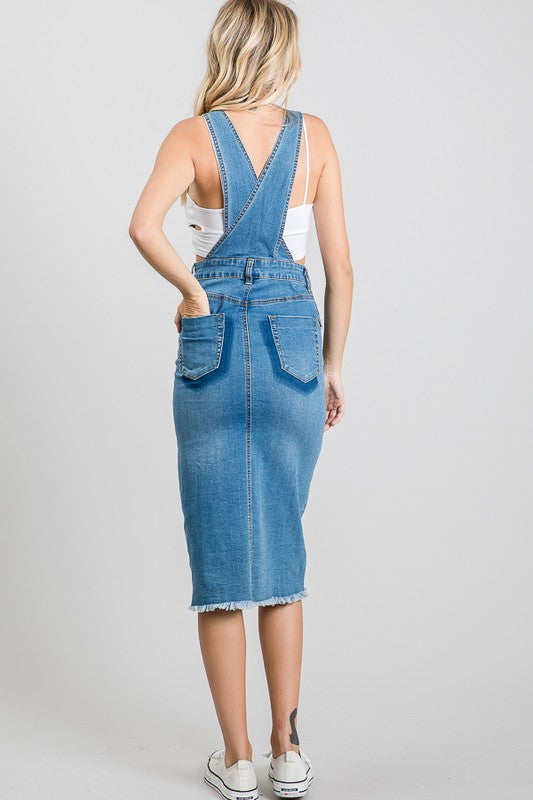 OVERALL PENCIL SKIRT