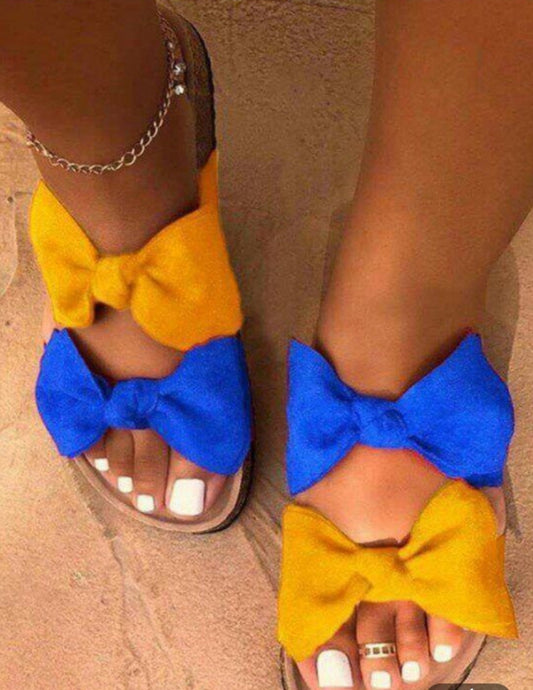 Bow Decor' Slip On Women Slippers