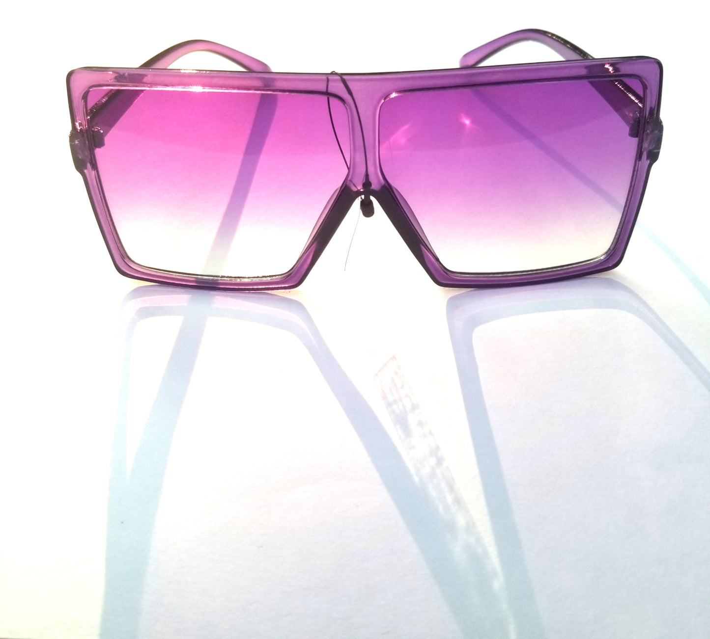 Color Tint Oversize Square Sunglasses