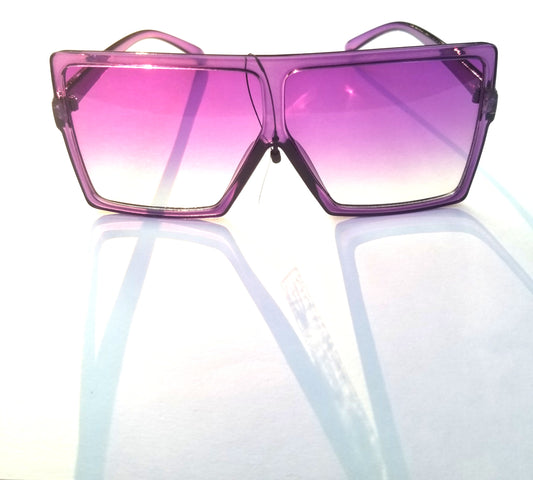 Color Tint Oversize Square Sunglasses