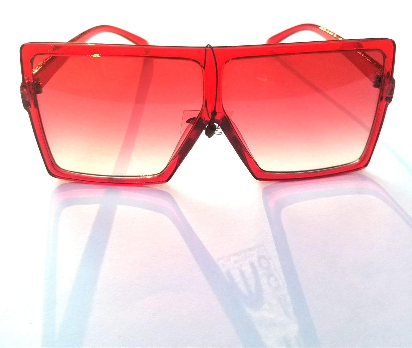 Color Tint Oversize Square Sunglasses