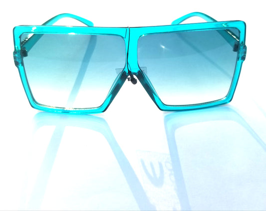 Color Tint Oversize Square Sunglasses