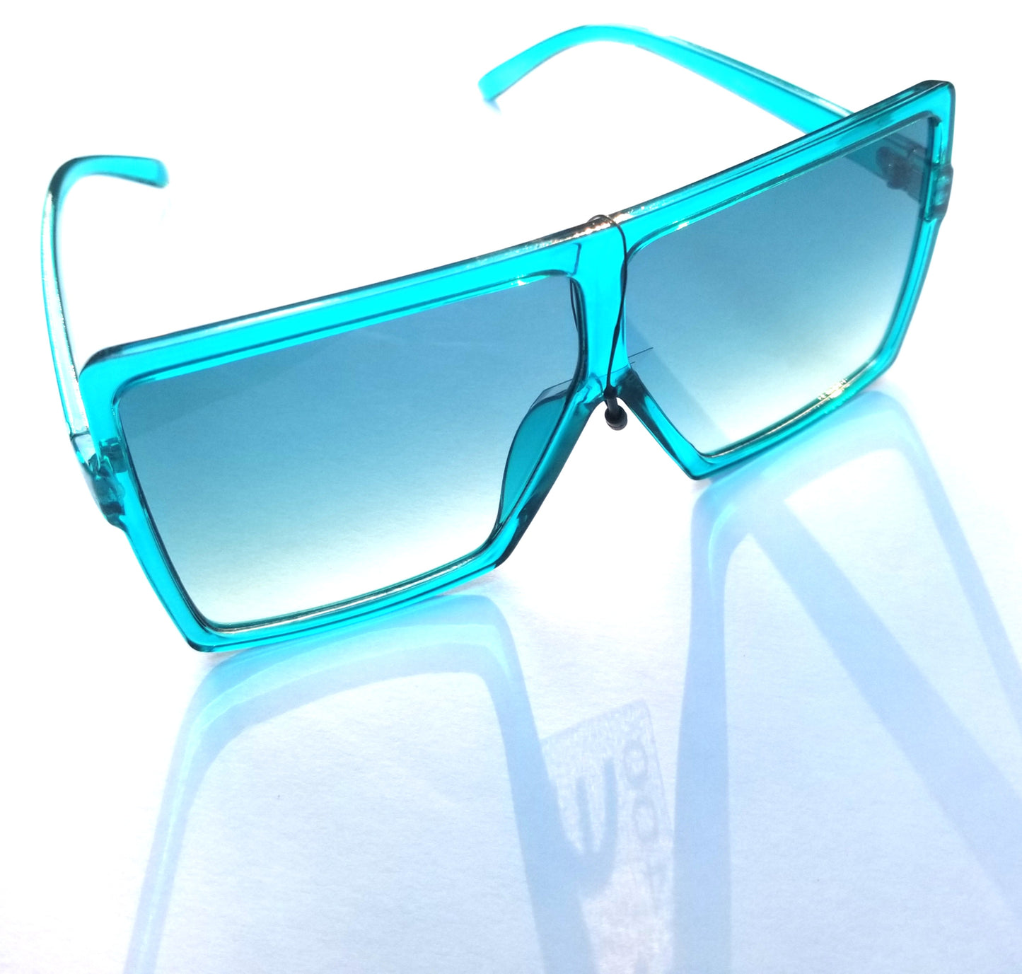 Color Tint Oversize Square Sunglasses